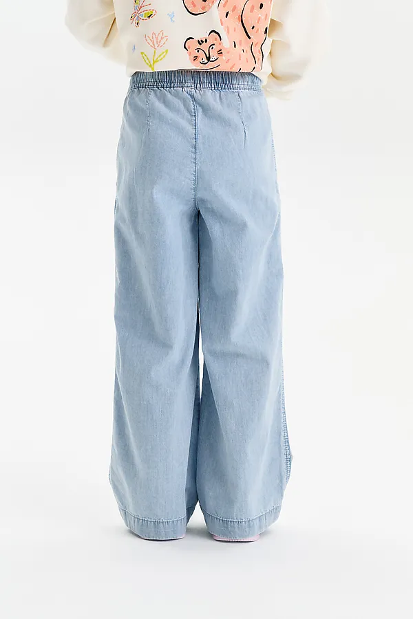 Брюки для девочек PELICAN, голубой - фото 2