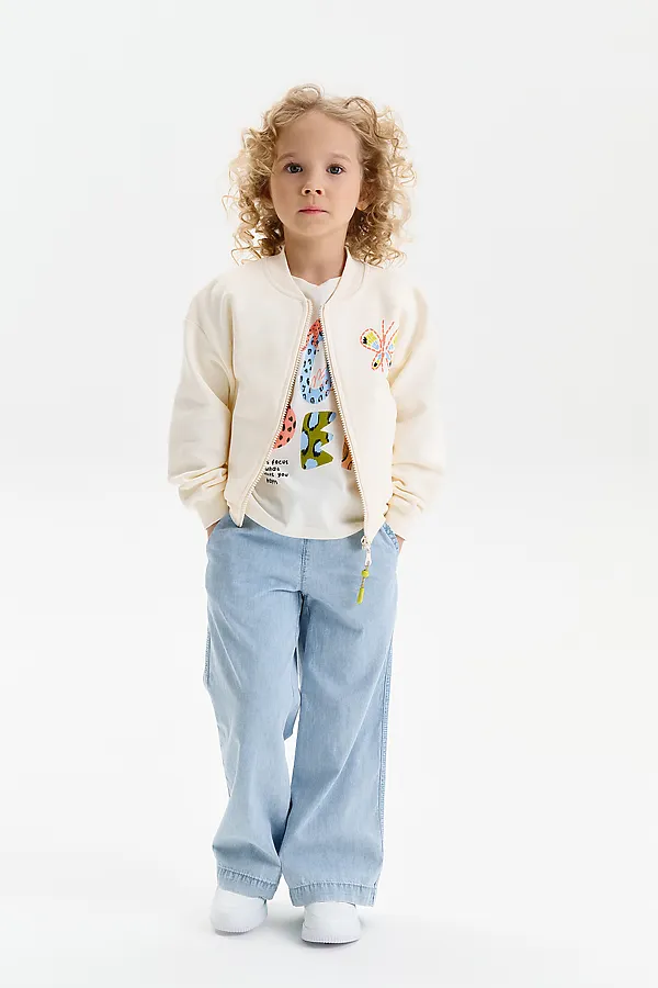 Брюки для девочек PELICAN, голубой - фото 2