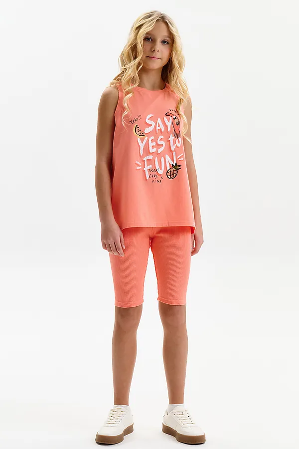 Шорты для девочек PELICAN, персиковый - фото 2