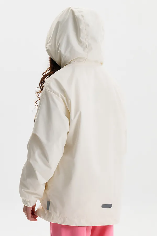 Ветровка для девочек PELICAN, молочный - фото 2