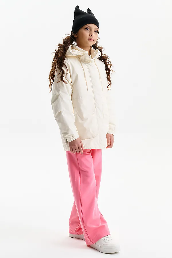 Ветровка для девочек PELICAN, молочный - фото 2