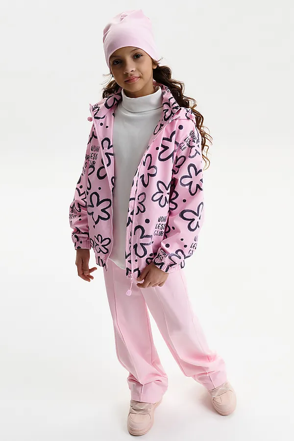 Ветровка для девочек PELICAN, розовый - фото 2