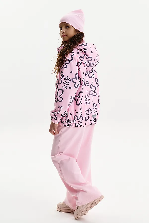 Ветровка для девочек PELICAN, розовый - фото 2