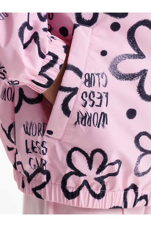 Ветровка для девочек PELICAN, розовый - фото 2