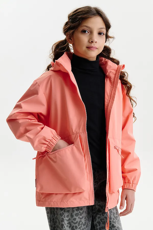 Ветровка для девочек PELICAN, персиковый - фото 2