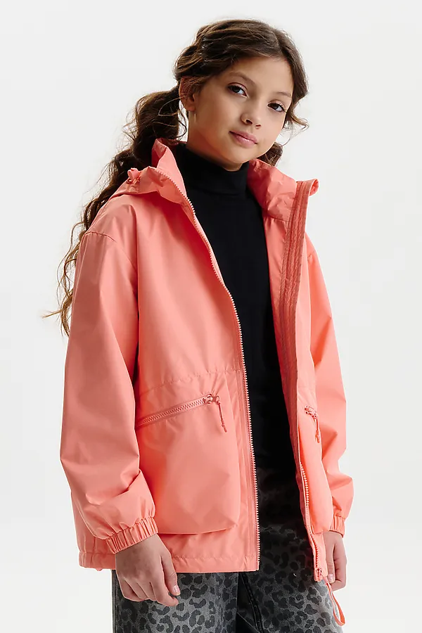 Ветровка для девочек PELICAN, персиковый - фото 2