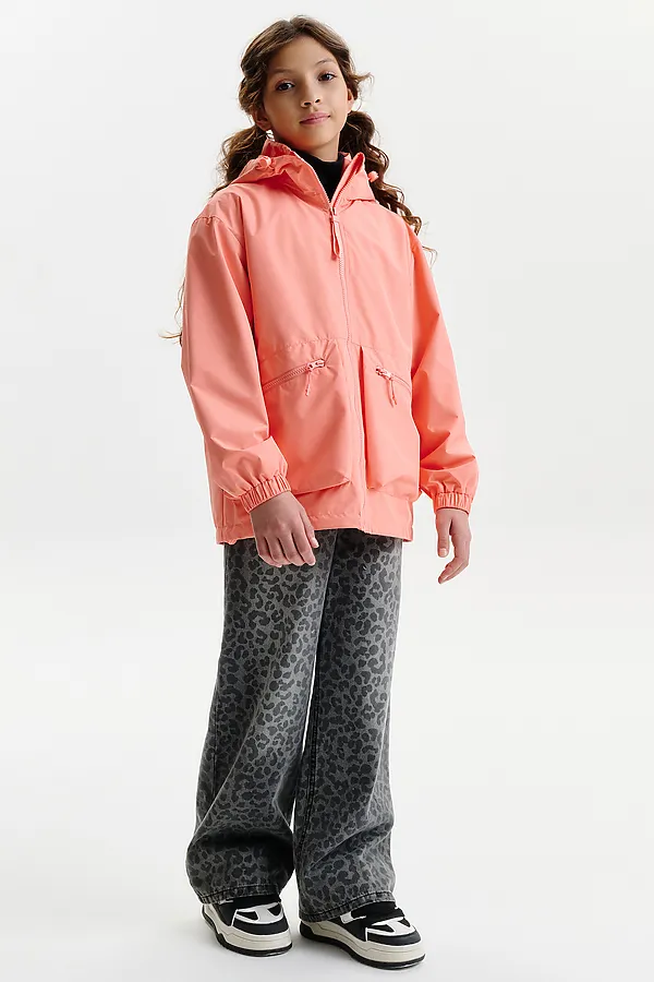 Ветровка для девочек PELICAN, персиковый - фото 2