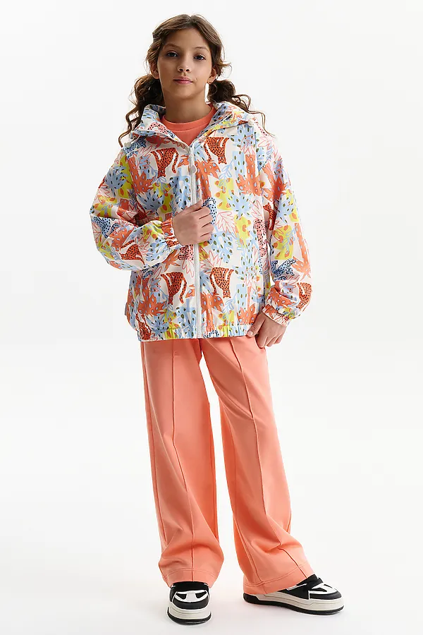 Ветровка для девочек PELICAN, персиковый - фото 2