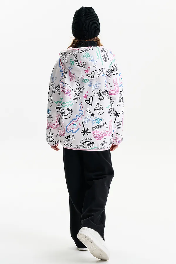 Двусторонняя ветровка для девочек PELICAN, розовый - фото 2