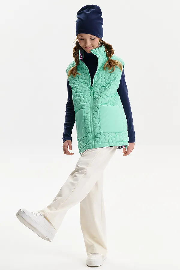 Жилетка для девочки PELICAN, серый - фото 2