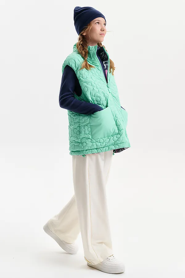 Жилетка для девочки PELICAN, серый - фото 2