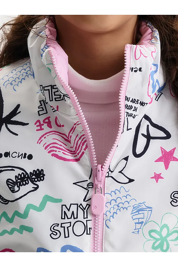 Жилет для девочек PELICAN, розовый - фото 2