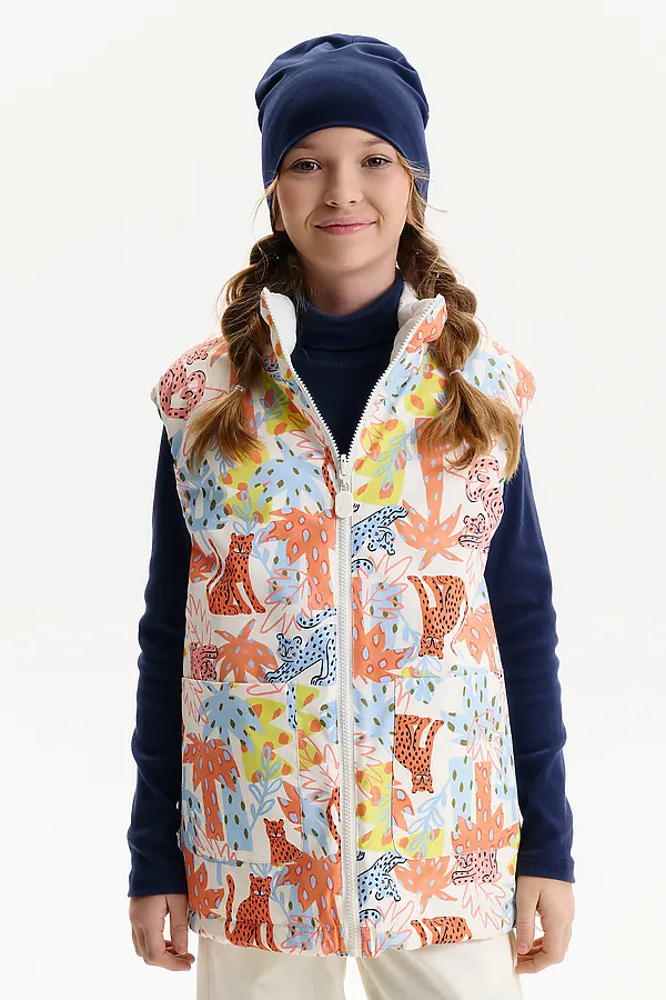 Жилет для девочек PELICAN, персиковый - фото 2