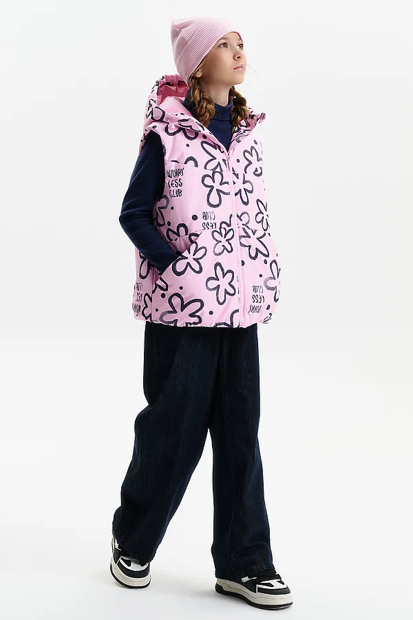 Жилет для девочек PELICAN, розовый - фото 2