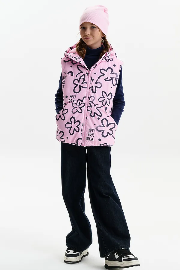 Жилет для девочек PELICAN, розовый - фото 2