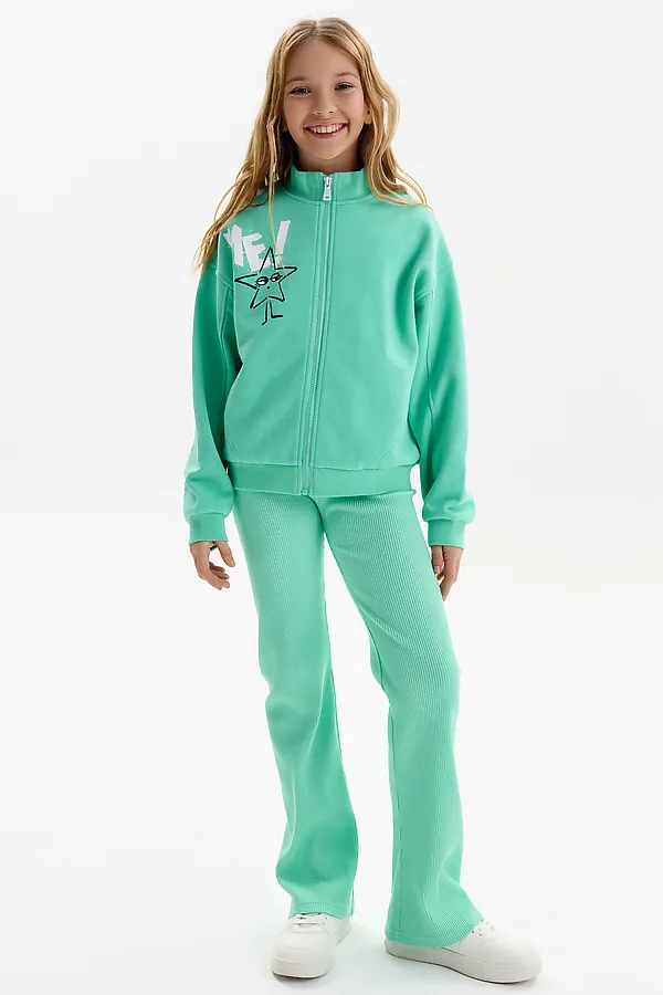 Брюки для девочек PELICAN, ментол - фото 2