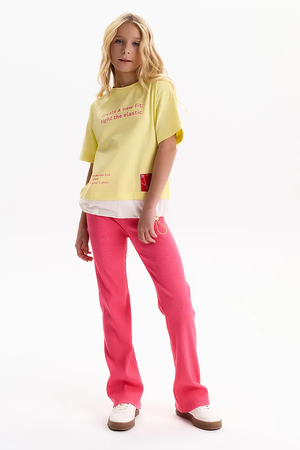 Брюки для девочек PELICAN, розовый - фото 2