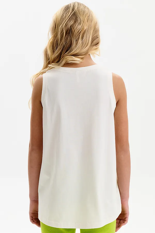 Майка для девочек PELICAN, молочный - фото 2