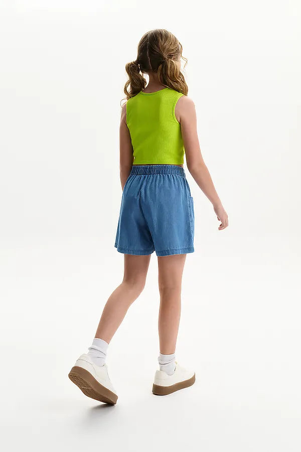 Майка (модель "топ") для девочек PELICAN, кислотный - фото 2