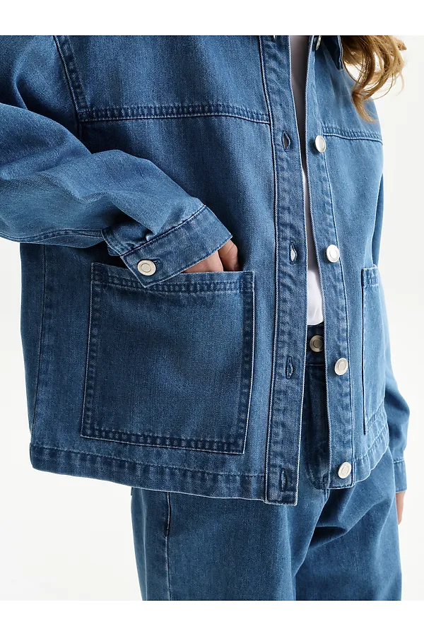 Куртка для девочек PELICAN, джинс - фото 2