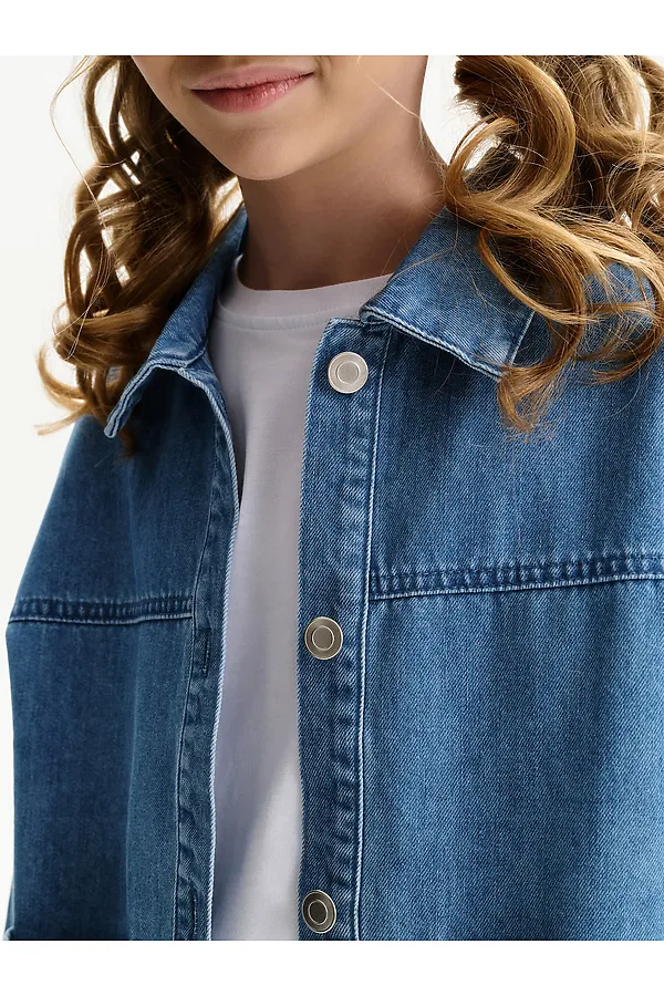 Куртка для девочек PELICAN, джинс - фото 2