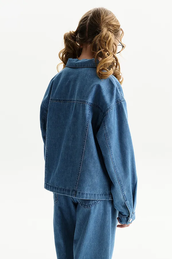 Куртка для девочек PELICAN, джинс - фото 2