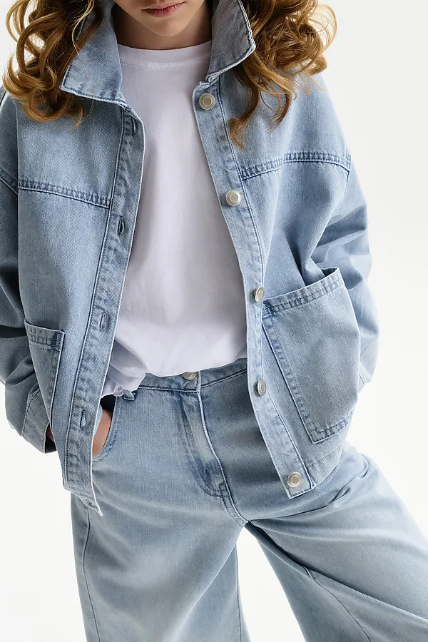 Куртка для девочек PELICAN, голубой - фото 2