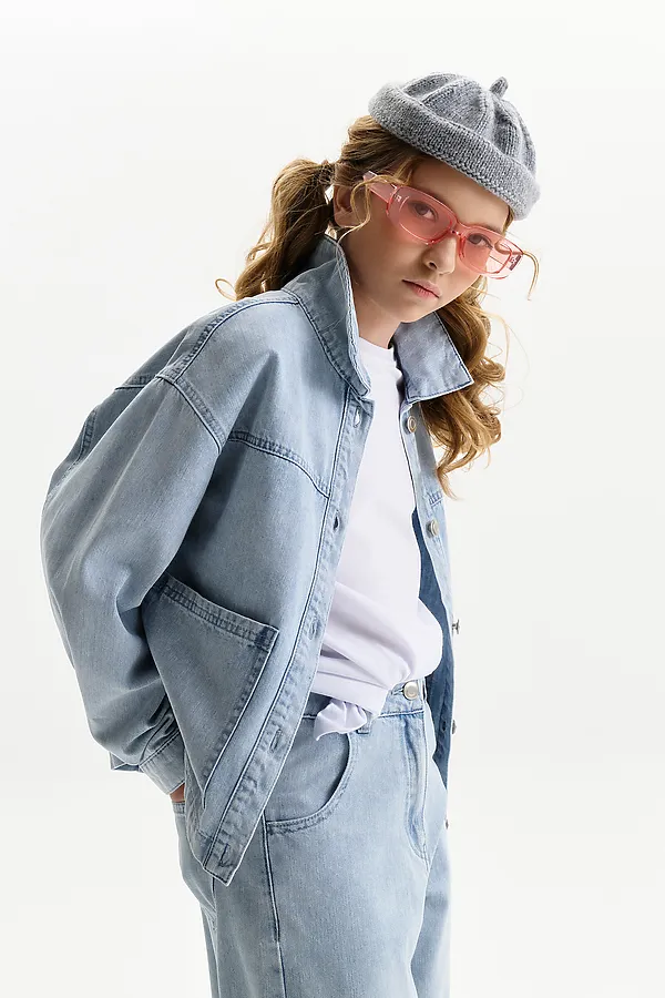 Куртка для девочек PELICAN, голубой - фото 2