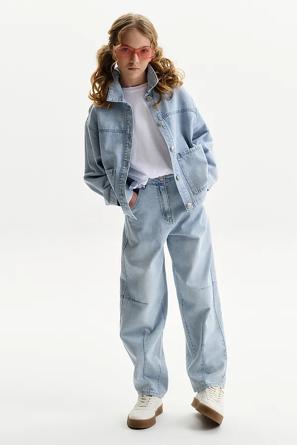 Куртка для девочек PELICAN, голубой - фото 2