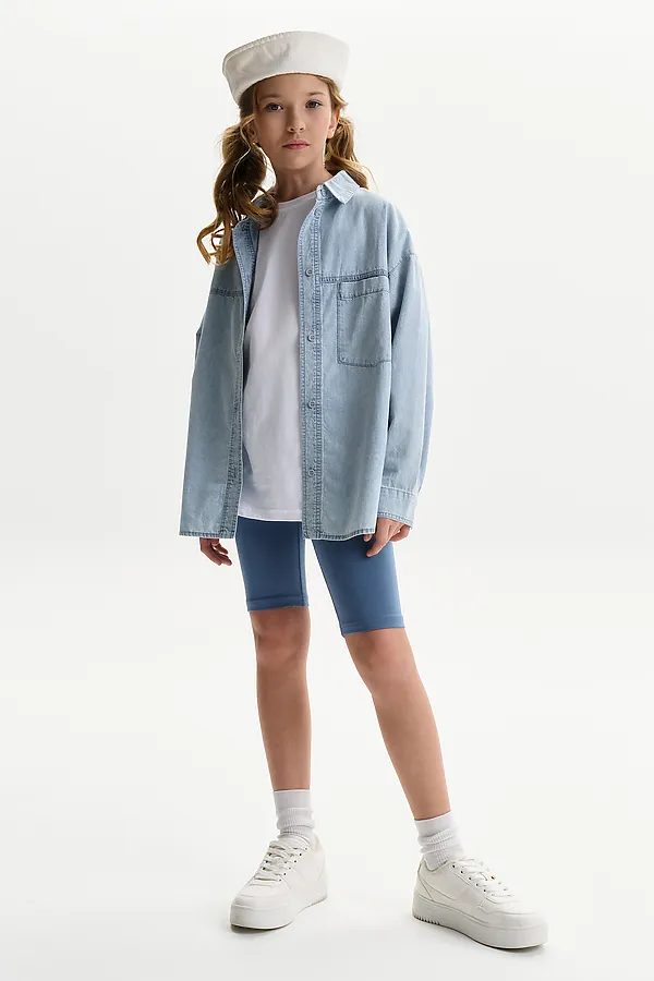 Блузка для девочек PELICAN, голубой - фото 2