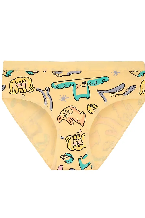 Набор трусов для девочек PELICAN, лаванда/лазурный/желтый - фото 2