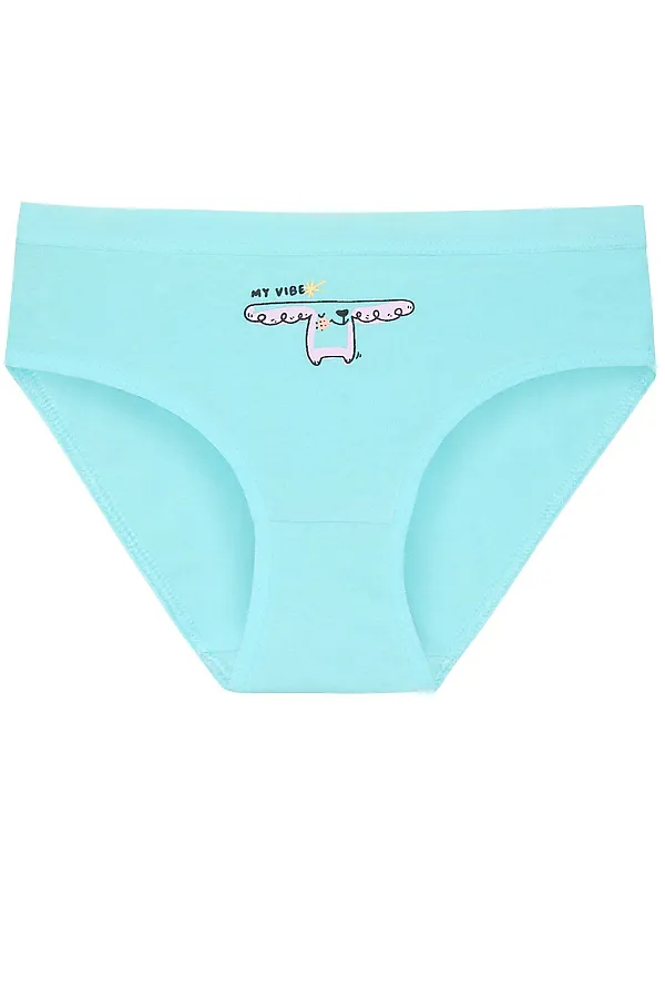 Набор трусов для девочек PELICAN, лаванда/лазурный/желтый - фото 2