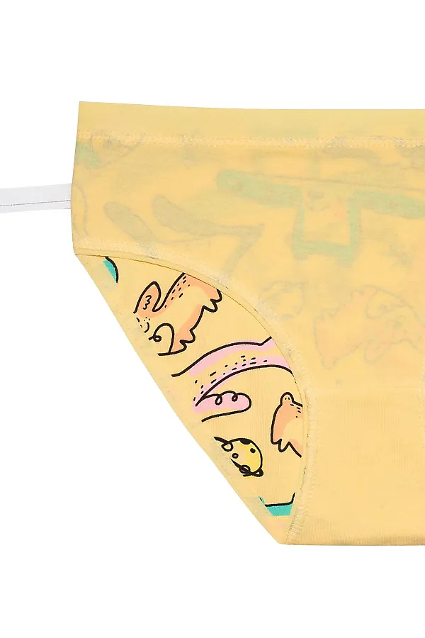 Набор трусов для девочек PELICAN, лаванда/лазурный/желтый - фото 2