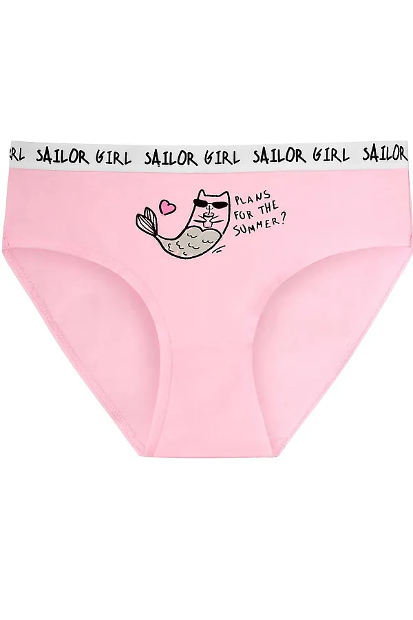 Набор трусов для девочек PELICAN, светло-розовый/ментол/белый - фото 2