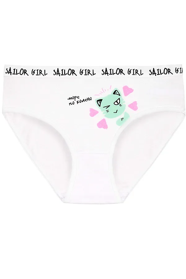 Набор трусов для девочек PELICAN, светло-розовый/ментол/белый - фото 2