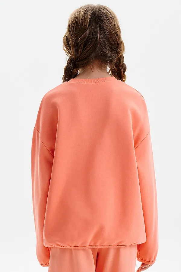 Толстовка для девочек PELICAN, персиковый - фото 2