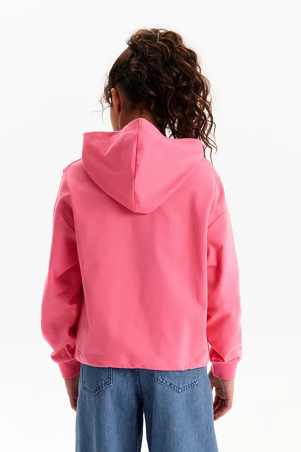 Толстовка для девочек PELICAN, розовый - фото 2