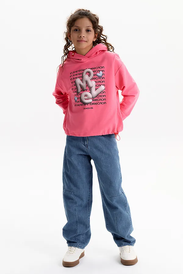 Толстовка для девочек PELICAN, розовый - фото 2