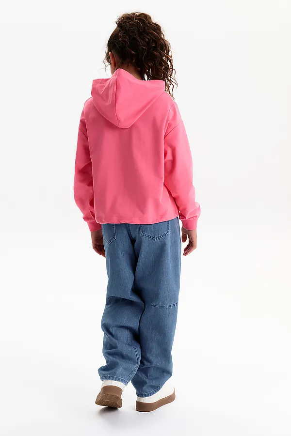 Толстовка для девочек PELICAN, розовый - фото 2