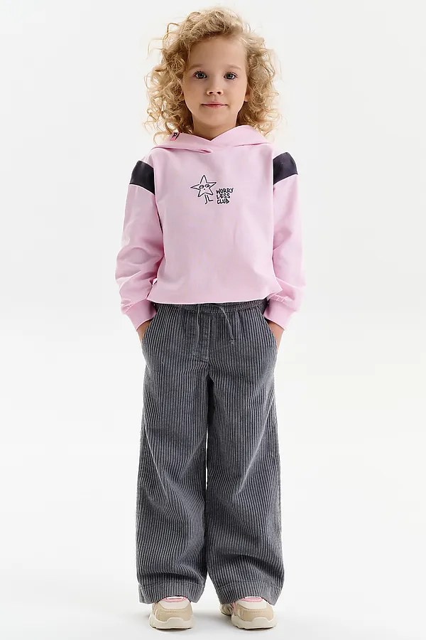 Толстовка для девочек PELICAN, светло-розовый - фото 2