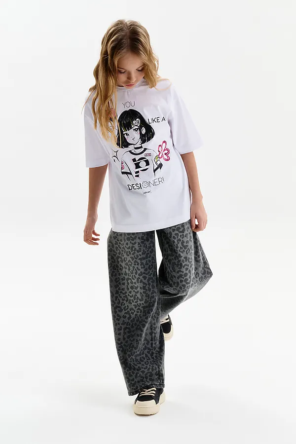 Футболка для девочек PELICAN, белый - фото 2