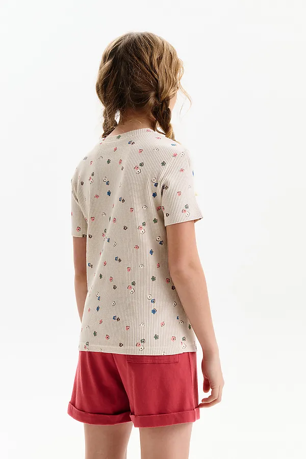 Футболка для девочек PELICAN, молочный - фото 2