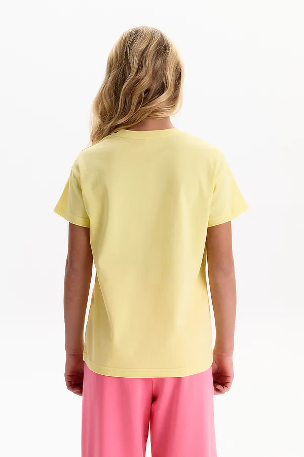 Футболка для девочек PELICAN, ванильный - фото 2