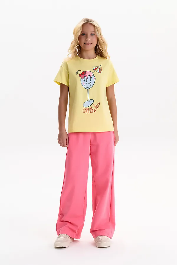 Футболка для девочек PELICAN, ванильный - фото 2