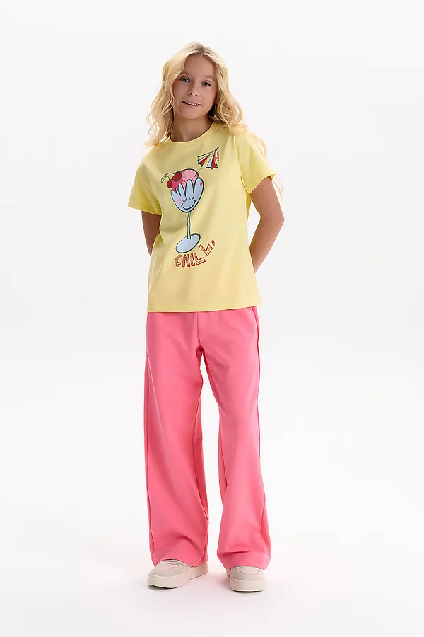 Футболка для девочек PELICAN, ванильный - фото 2