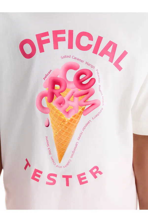 Футболка для девочек PELICAN, молочный - фото 2