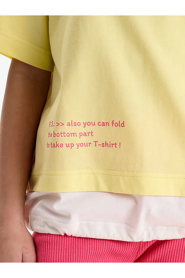 Футболка для девочек PELICAN, ванильный - фото 2