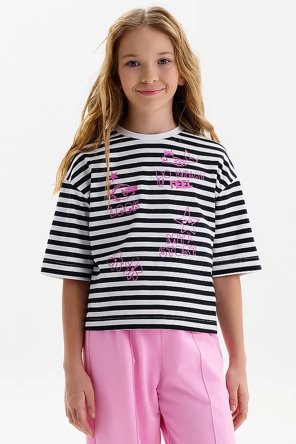 Футболка для девочек PELICAN, белый - фото 2