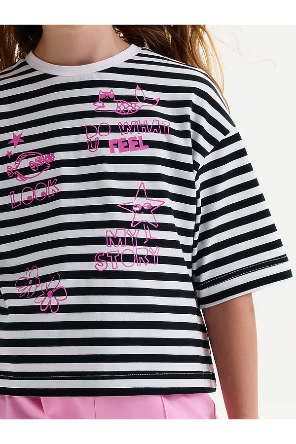 Футболка для девочек PELICAN, белый - фото 2