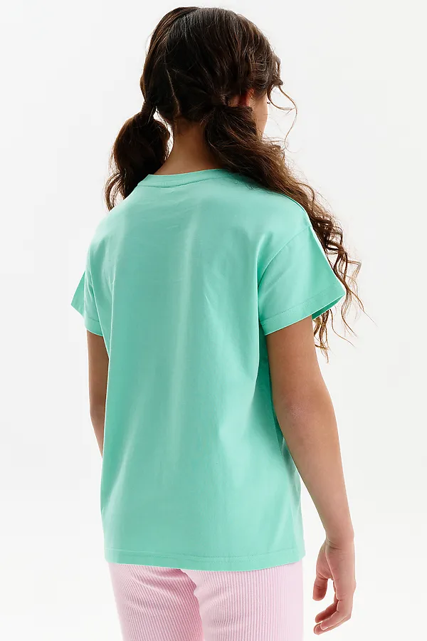 Футболка для девочек PELICAN, ментол - фото 2
